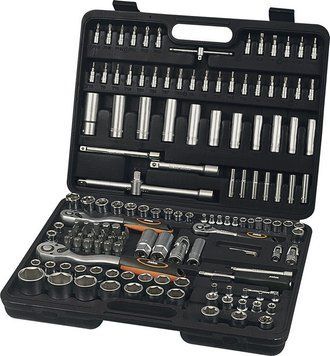 Набор инструментов MIOL 1/4'', 3/8'', 1/2'', 153 шт. 58-050 58-050 фото