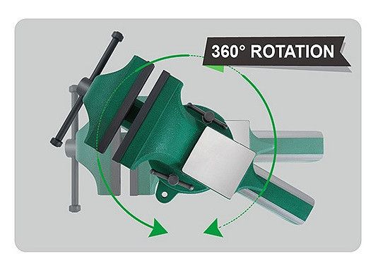 Лещата слюсарні поворотні 6" ковані TOPTUL DJAD0106 DJAD0106 фото