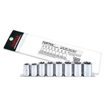 Набір головок Torx Plus EP 1/2 "EP18-EP32 8ед. GAAG0810 TOPTUL GAAG0810 фото