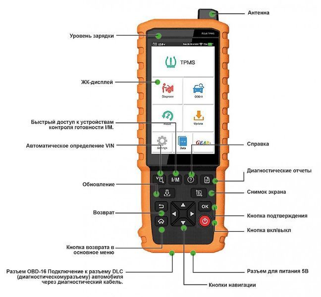 Диагностический сканер для автомобиля LAUNCH Pilot TPMS Pilot TPMS фото