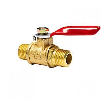 Кран на компресора 1/4*1/4 (зовнішня різьба) KR7250 фото